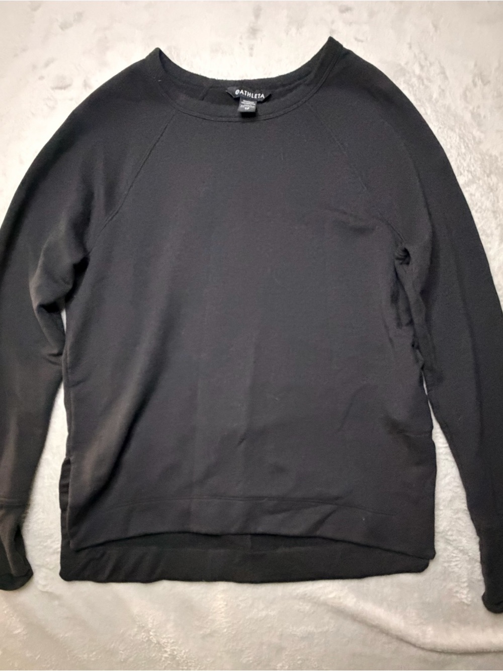 Athleta women’s XS Black Crewneck Pullover Sweatshirt